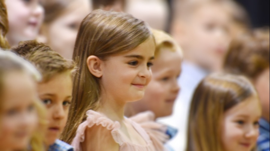 Young student smiling